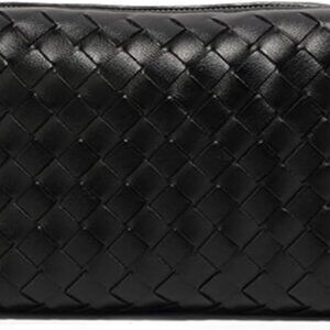 Stylish Women's Crossbody Woven Leather Dumpling Handbag - Lightweight Design